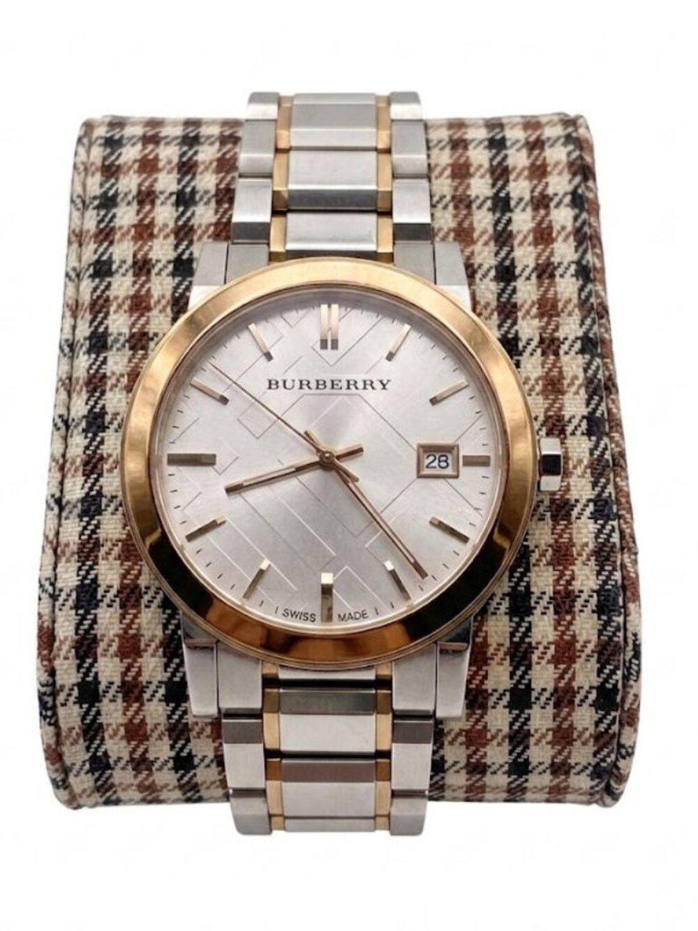 Burberry BU9006 Silver Dial Two-Tone Stainless Steel Unisex Watch